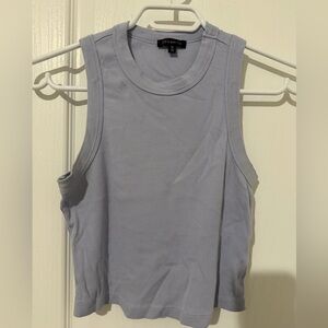 Dynamite Ribbed Tank Top in Light Lavender